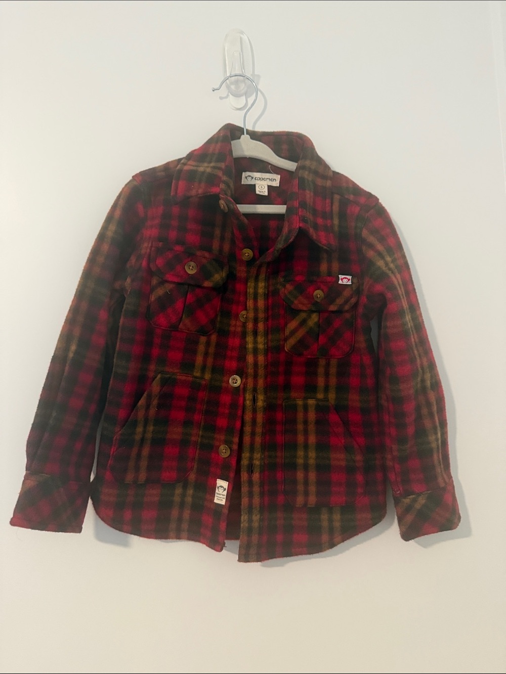 Appaman Red and Black Plaid Button-Down Shirt